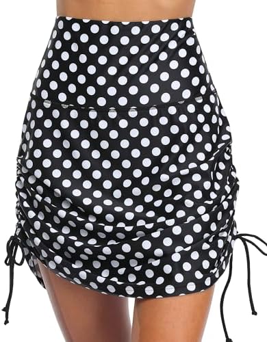 Swim Skirts for Women Modest Bathing Suit Bottoms Tummy Control